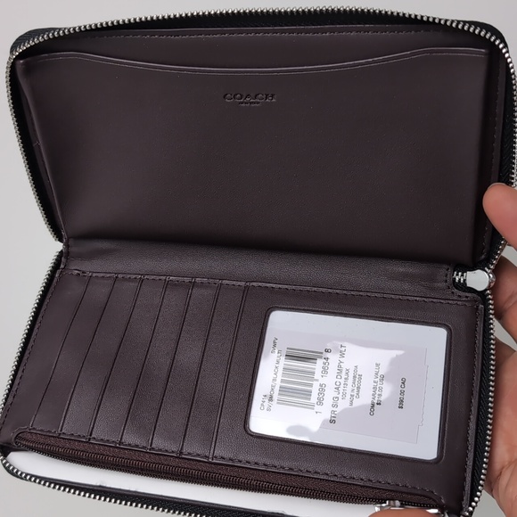 Coach CP414 Dempsey Large Phone Wallet In Signature Jacquard With Star Embroider - Picture 9 of 16